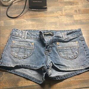 L.e.i Women's Blue Denim Shorts